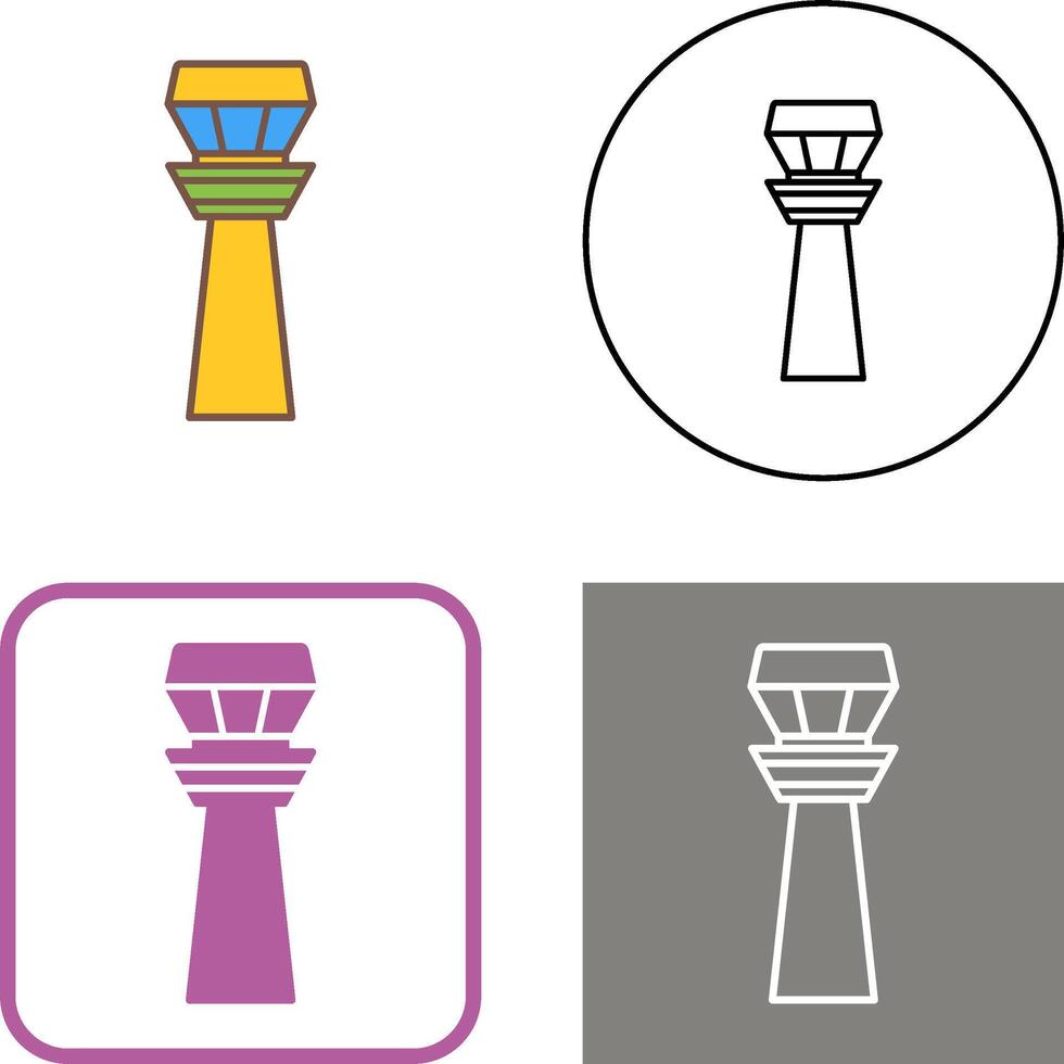 Control Tower Icon Design vector