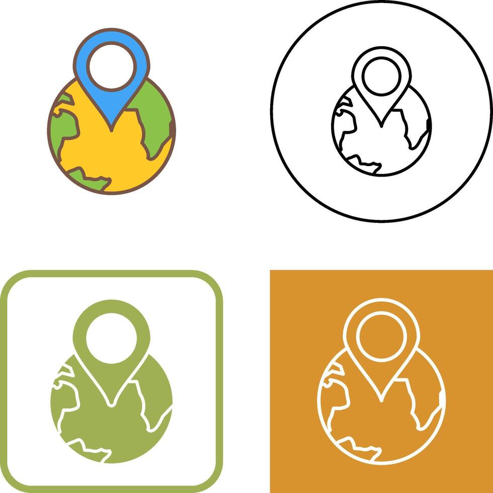 World tour Icon Design vector
