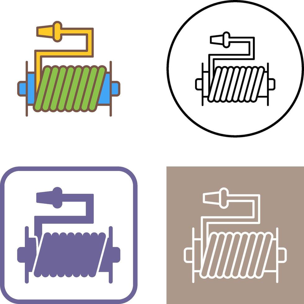 Water Hose Icon Design vector