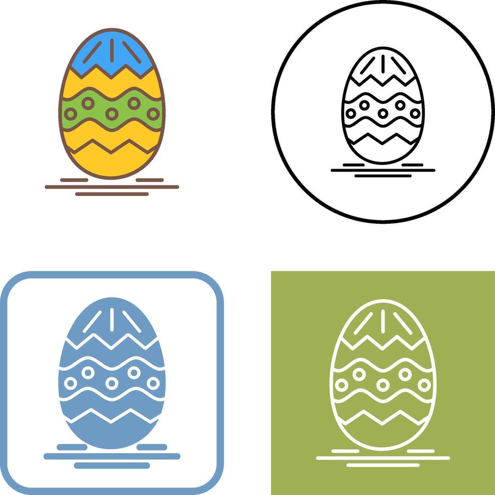 Easter Egg Icon Design vector