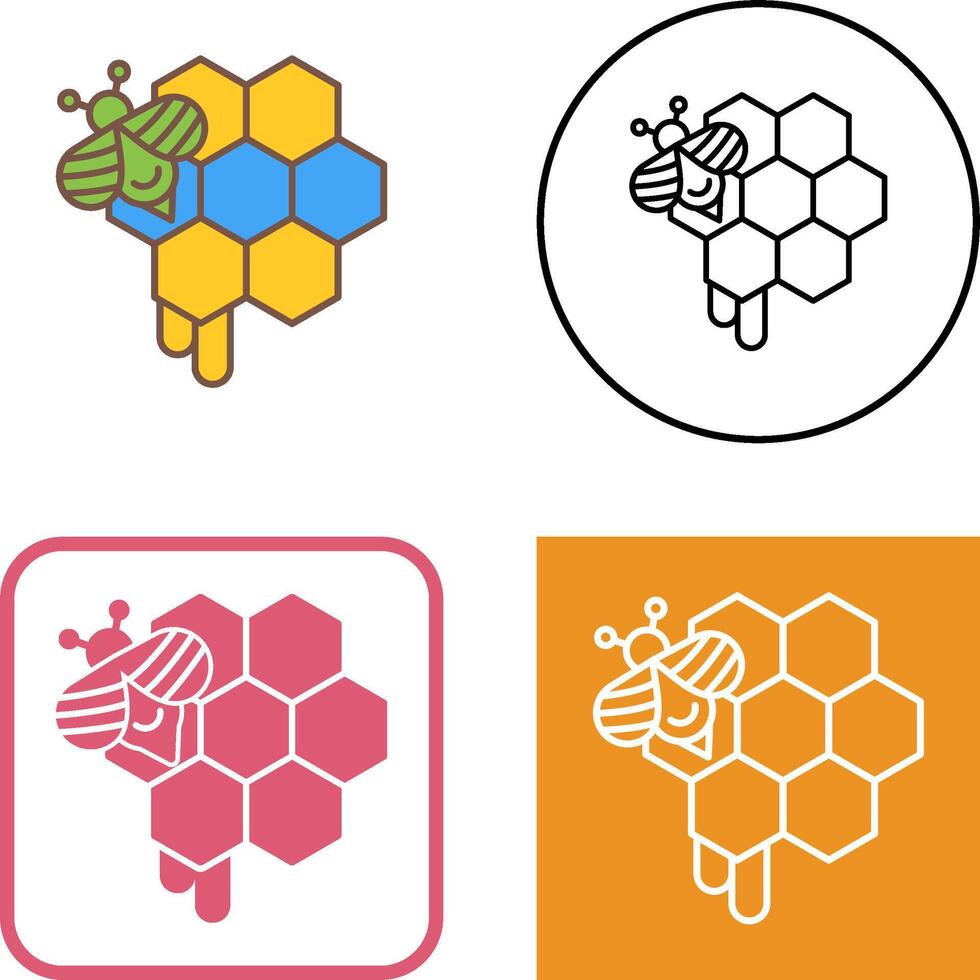 Honeycomb Icon Design vector
