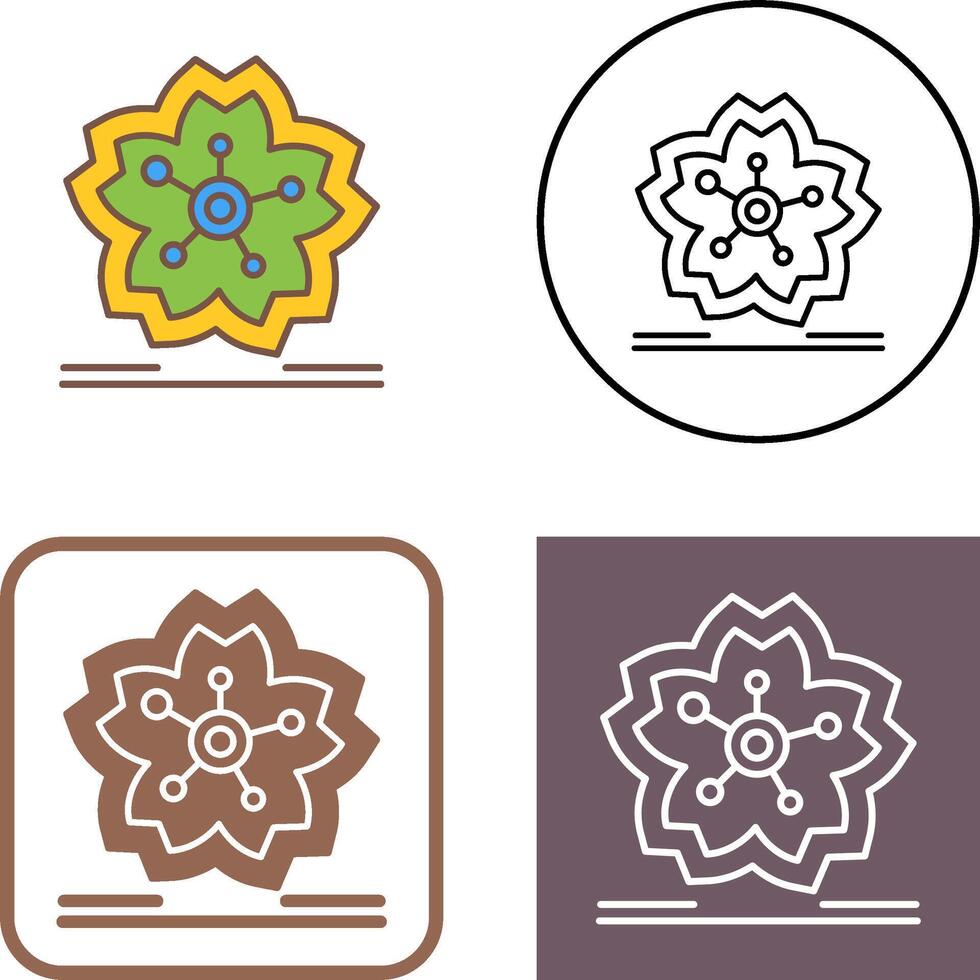 Cherry Blossom Icon Design vector