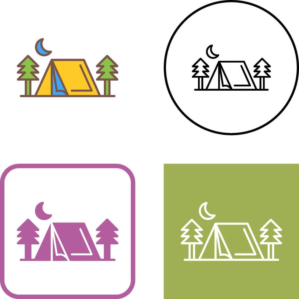 Tent Icon Design vector