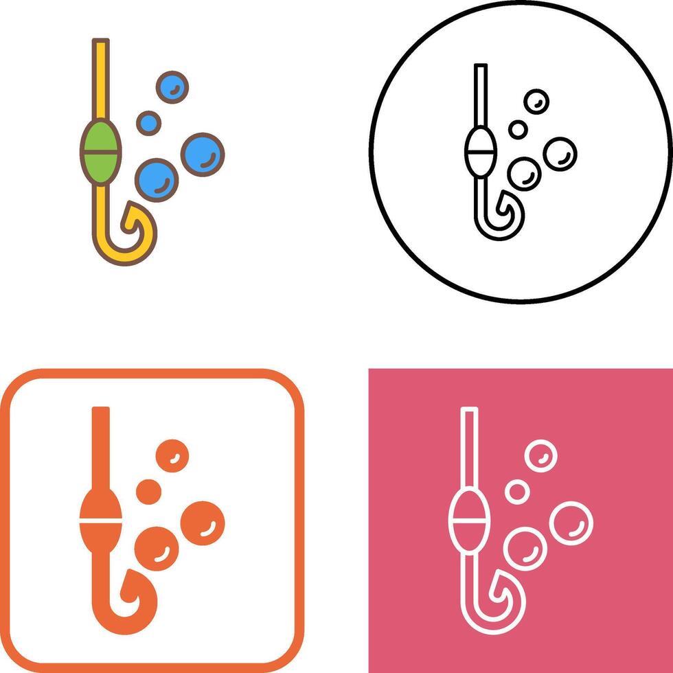 Fishing Hook Icon Design vector