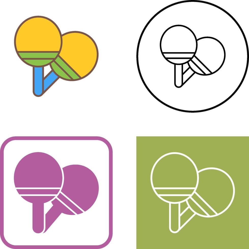 Ping Pong Icon Design vector