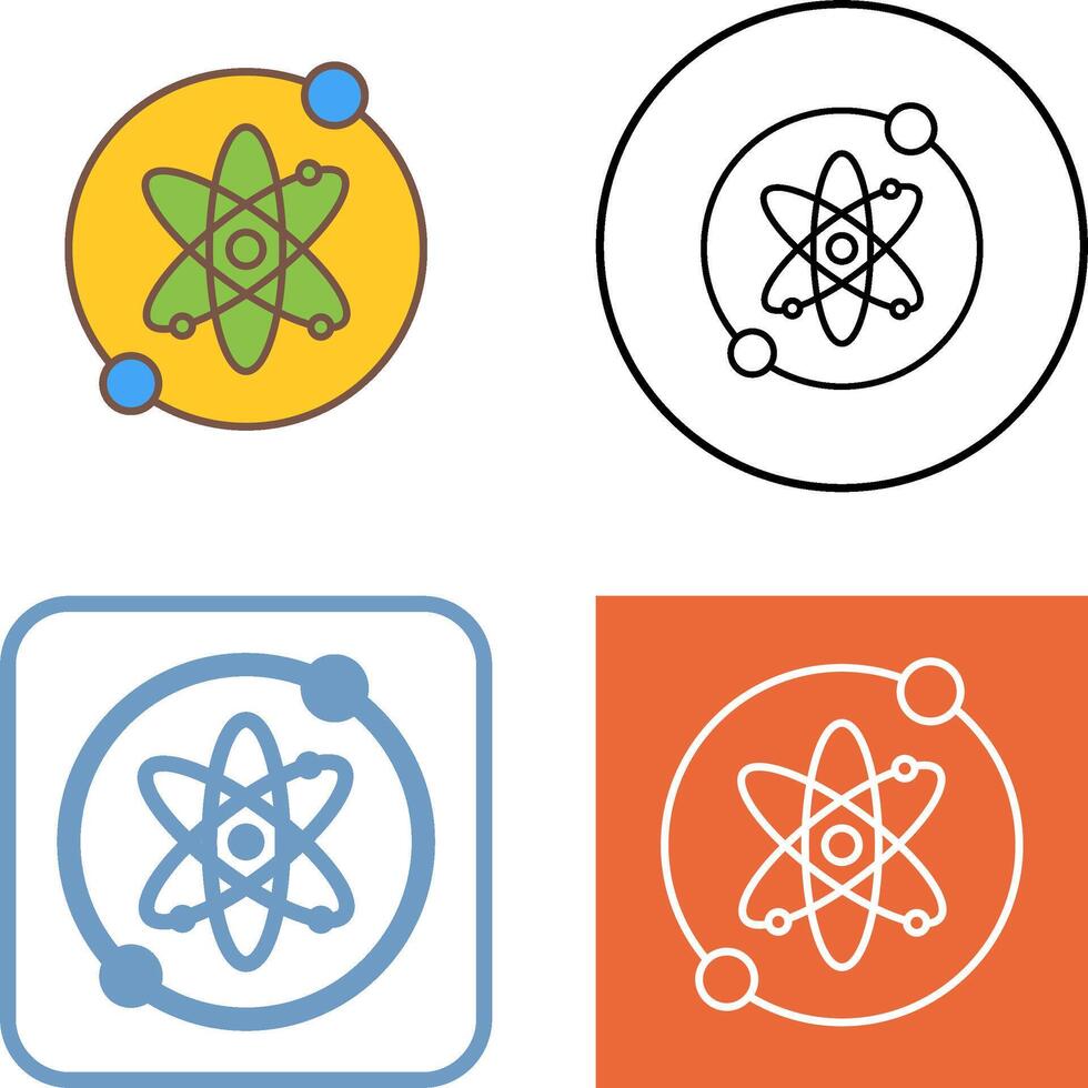 Proton Icon Design vector