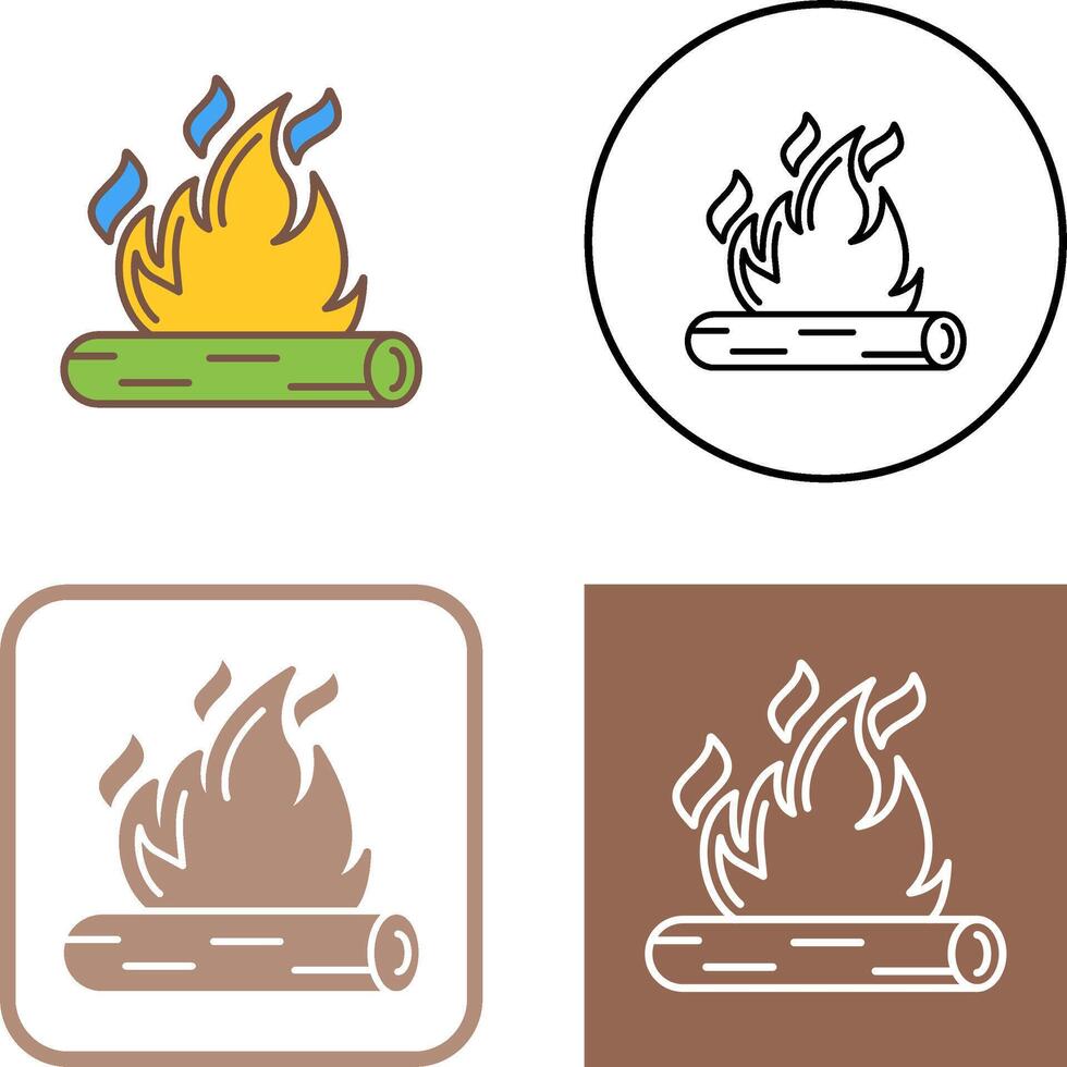 Bonfire Icon Design vector