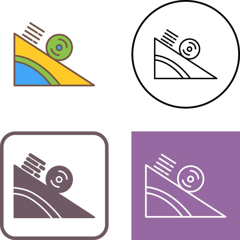 Rolling Icon Design vector