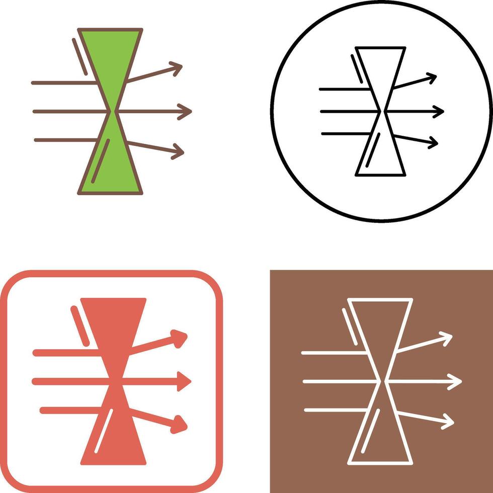 Dispersion Icon Design vector