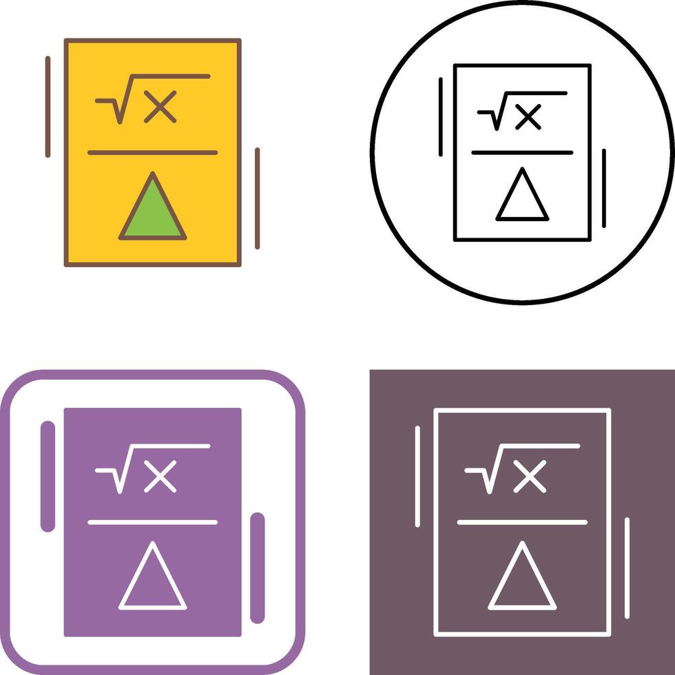 Formula Icon Design vector