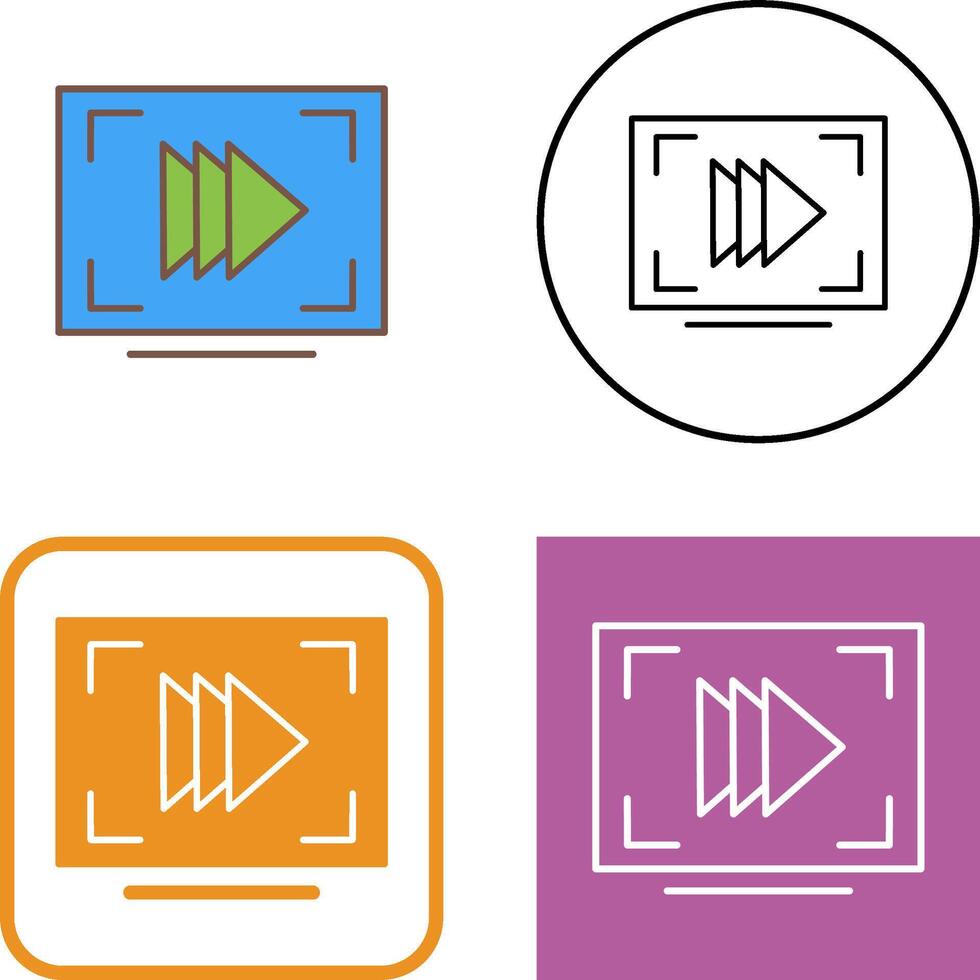 Slow Motion Icon Design vector