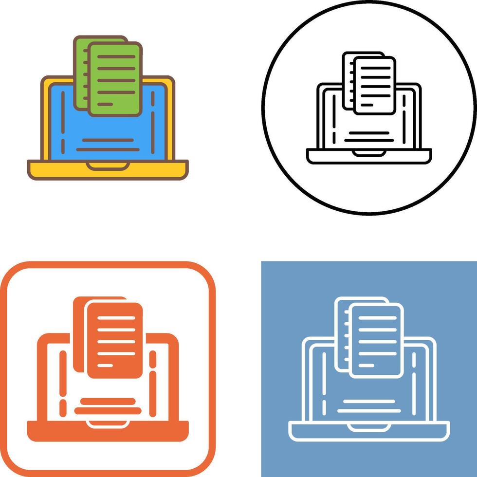Document Icon Design vector