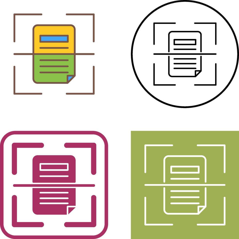 Scan Icon Design vector