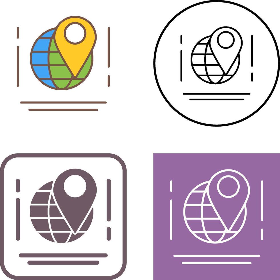 Map Icon Design vector