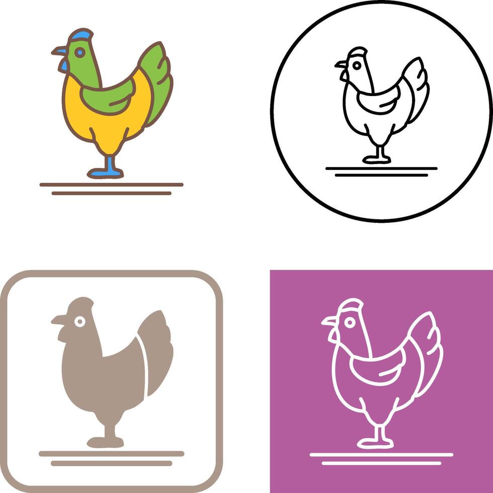 Poultry Icon Design vector