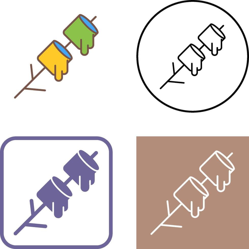 Marshmallows Icon Design vector