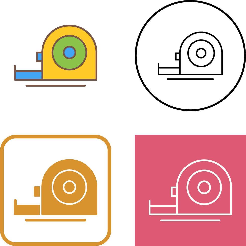 Measuring Tape Icon Design vector