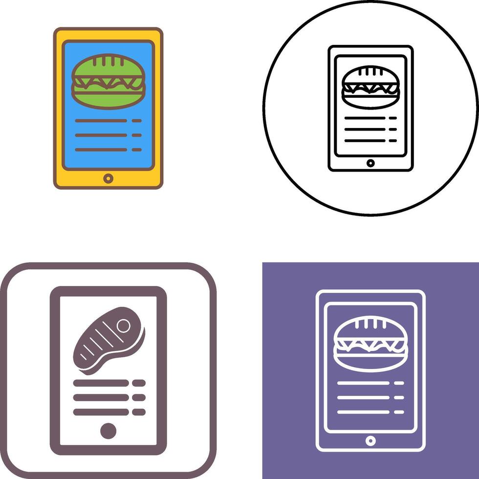 Online order Icon Design vector