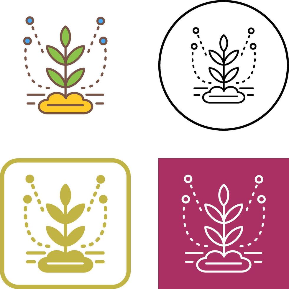 Irrigation System Icon Design vector
