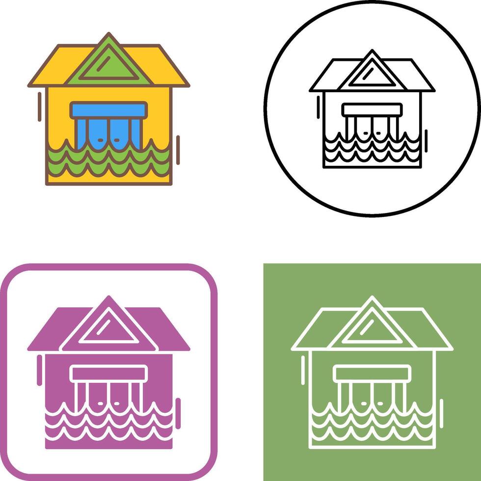 Natural Disaster Icon Design vector