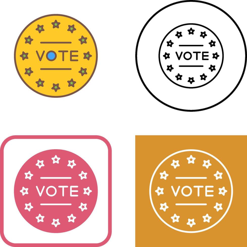 Vote Icon Design vector
