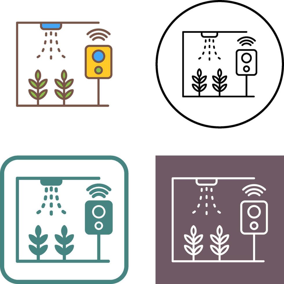 Smart Farm Icon Design vector