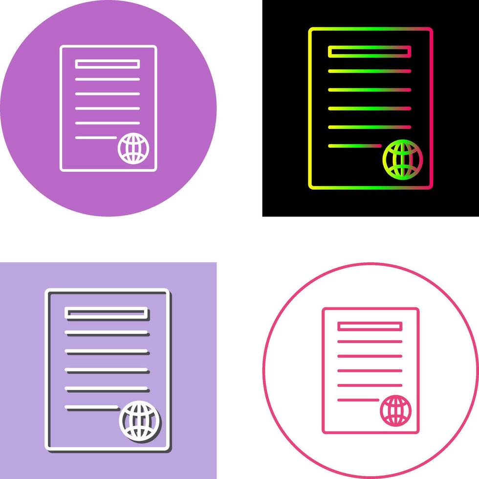Unique Press Releases Icon Design vector