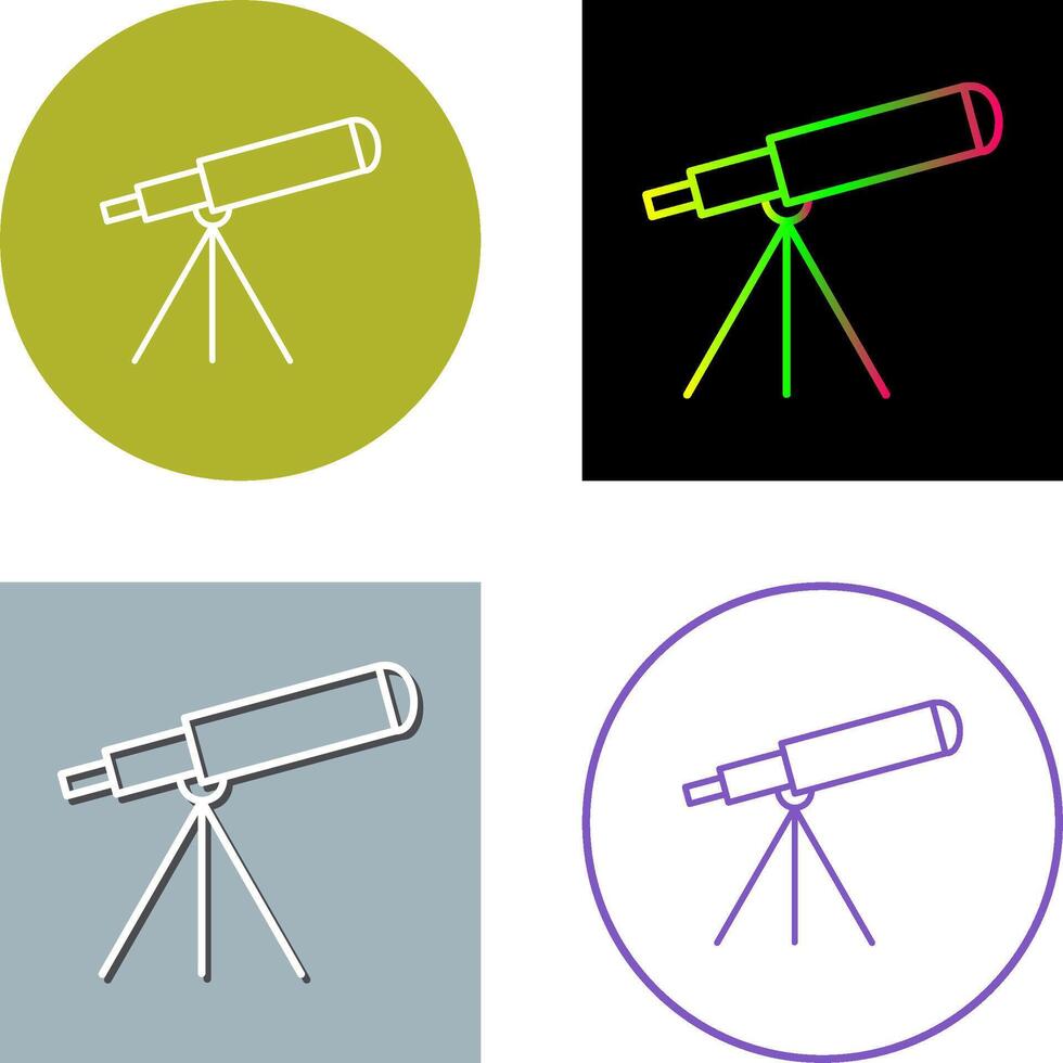 Telescope Icon Design vector
