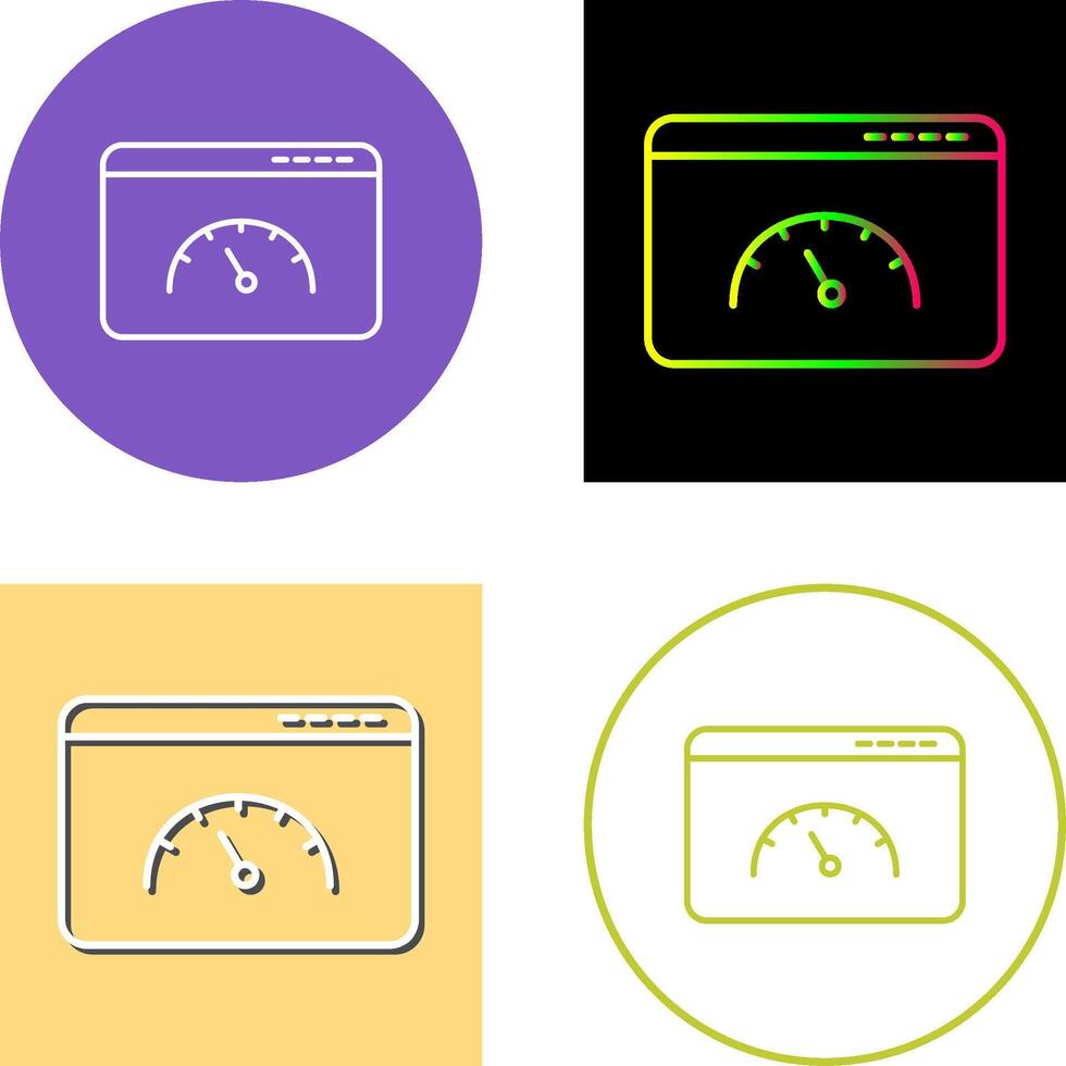 Page Speed Icon Design vector