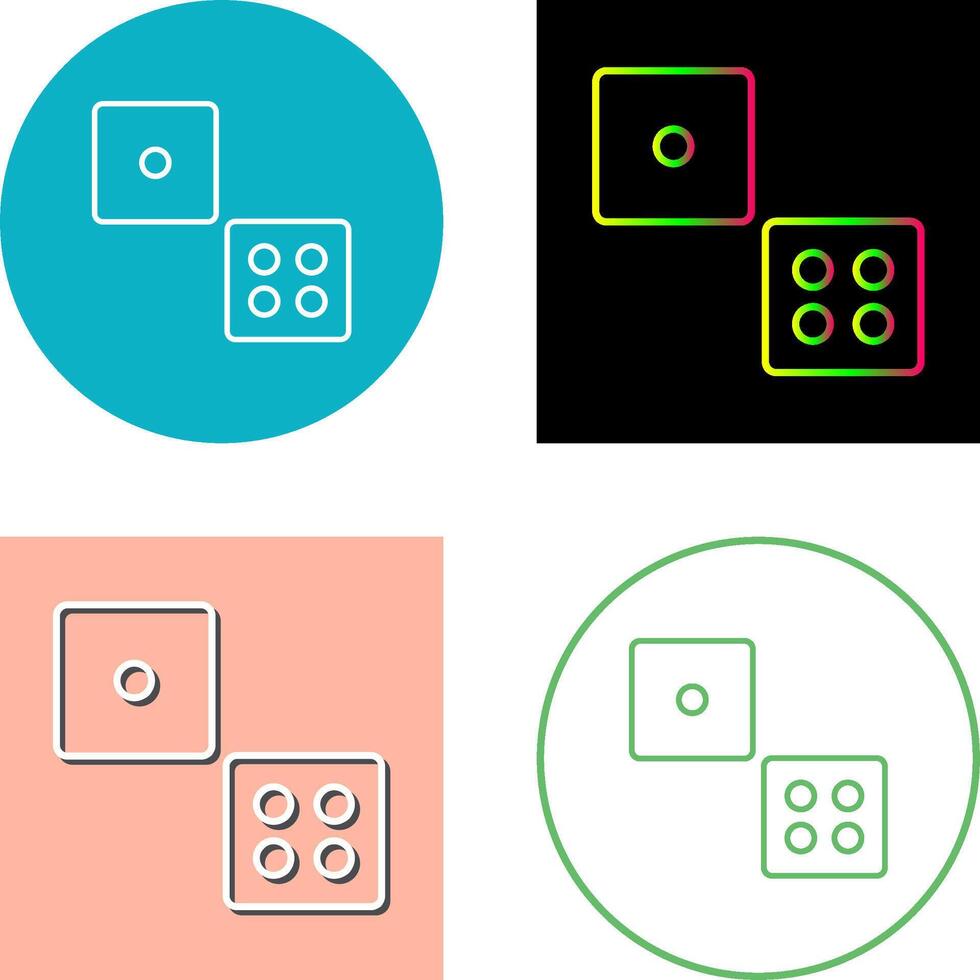 Dice Icon Design vector