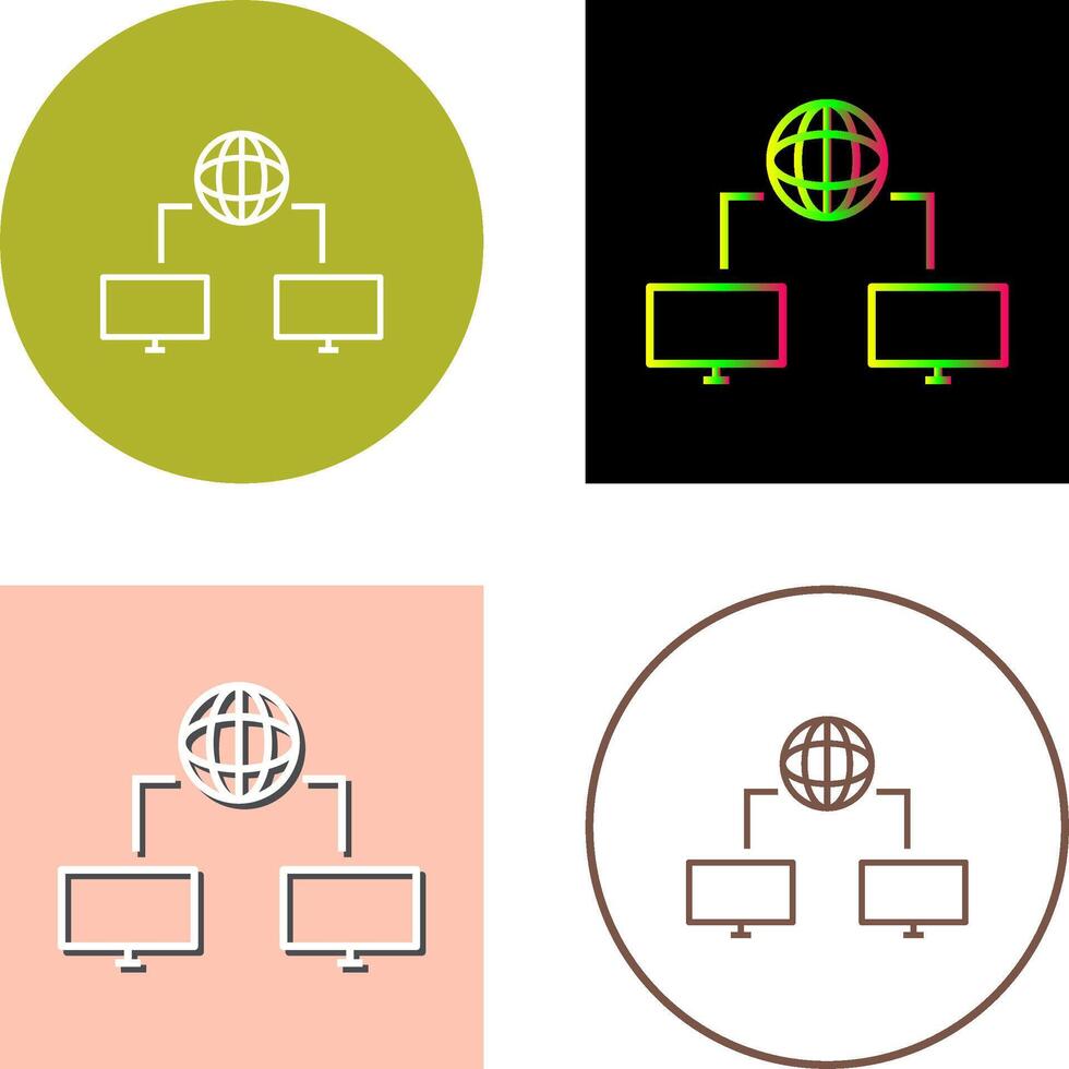 Unique Internet Connectivity Icon Design vector