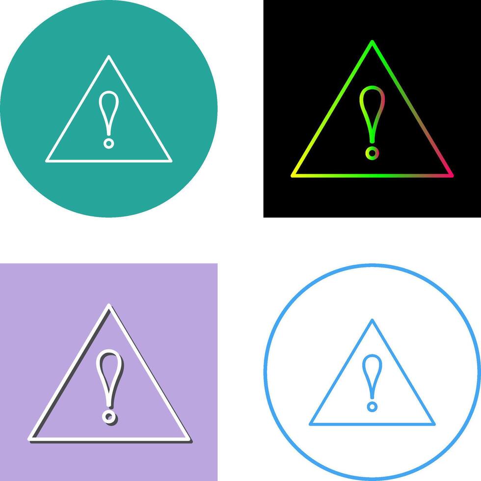 Unique Alert Icon Design vector