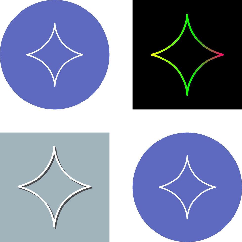 Unique Diamond Icon Design vector