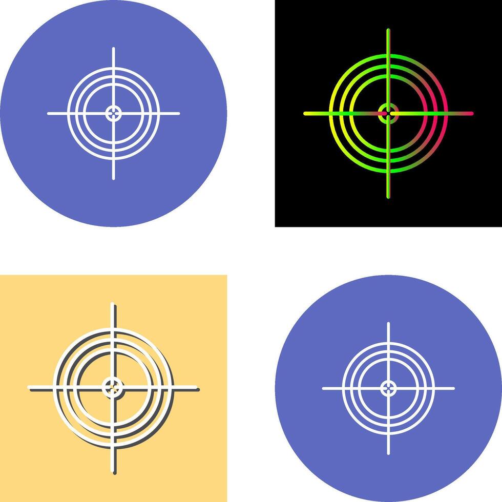 Unique Target Icon Design vector