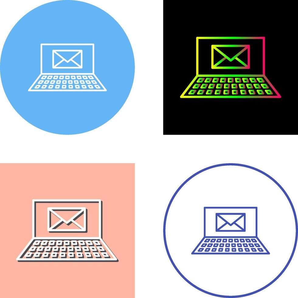 Unique Emails Icon Design vector