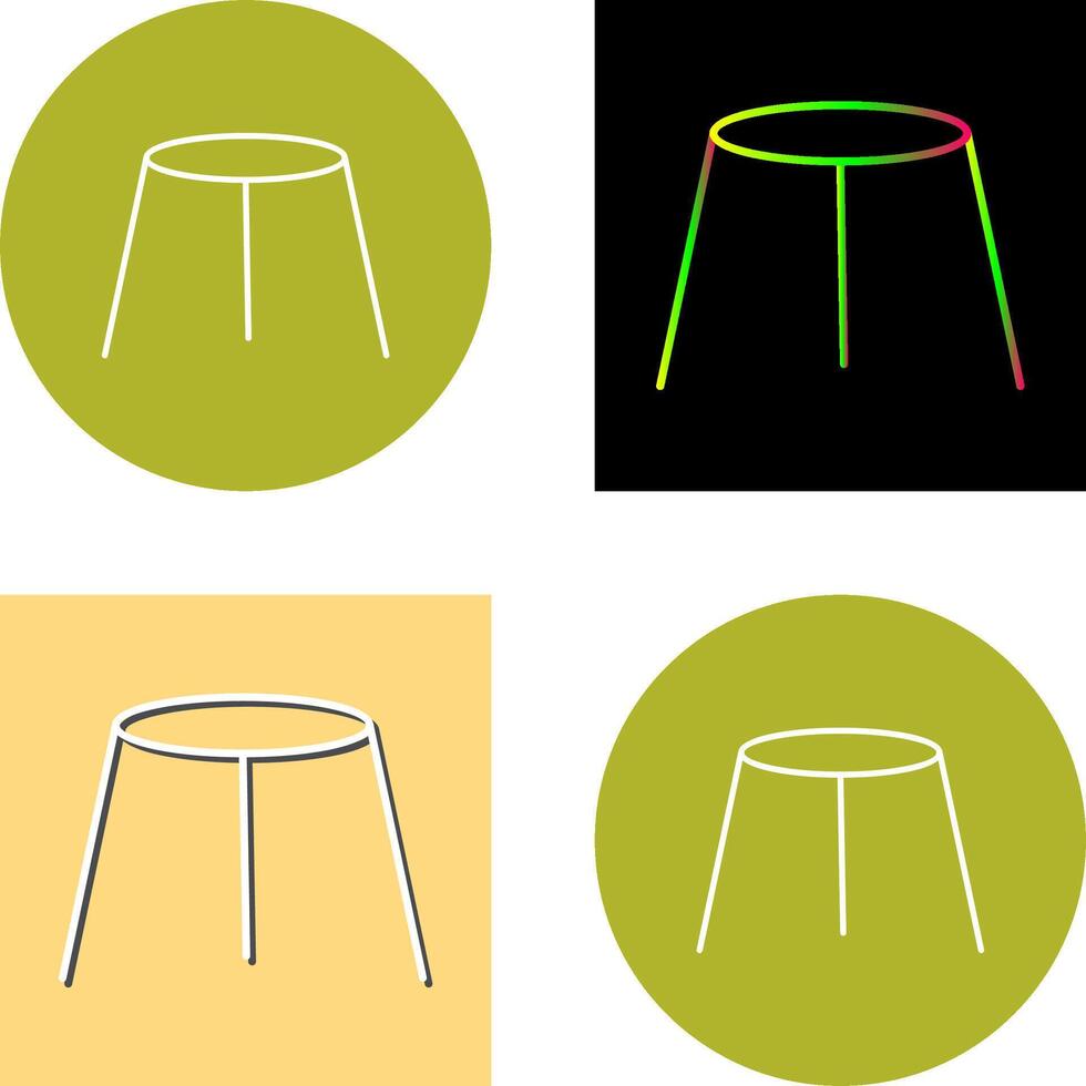 Unique Stool Icon Design vector