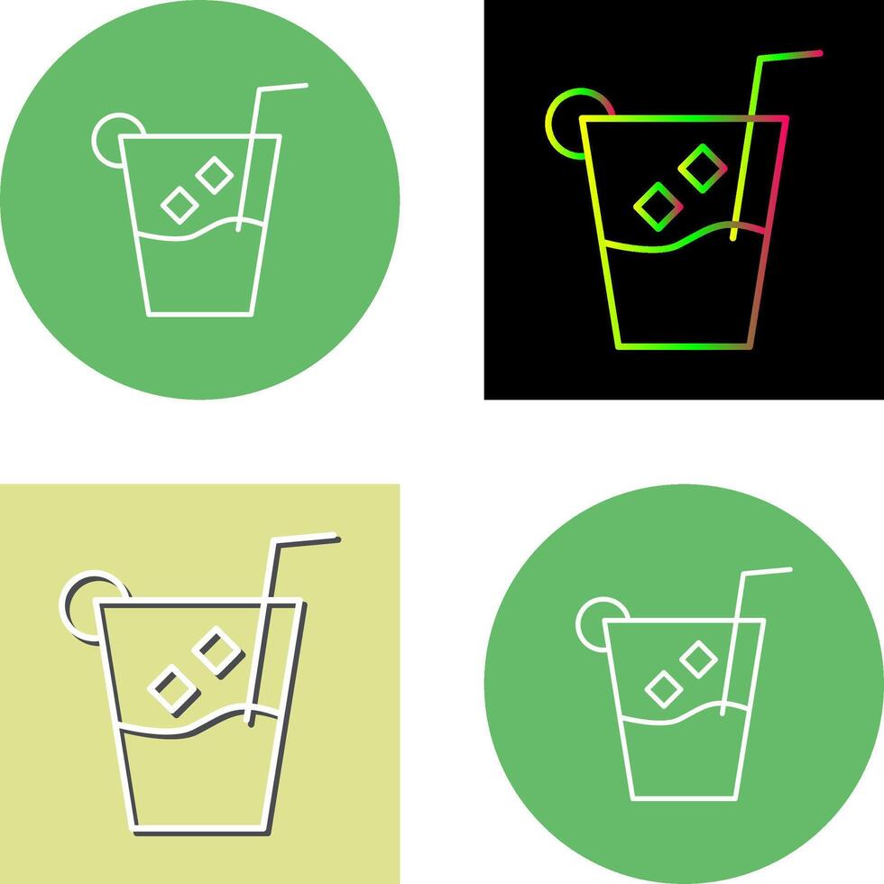 Unique Whiskey Sour Icon Design vector