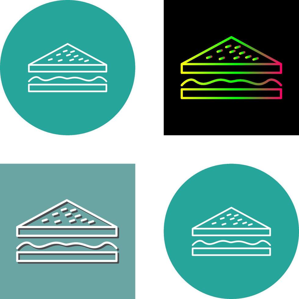 Unique Sandwich Icon Design vector