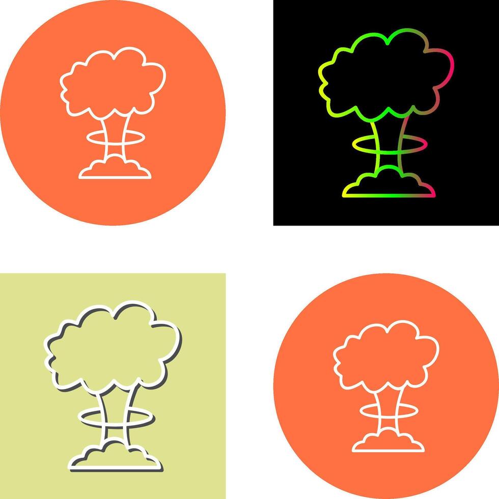 Unique Bomb Blast Icon Design vector