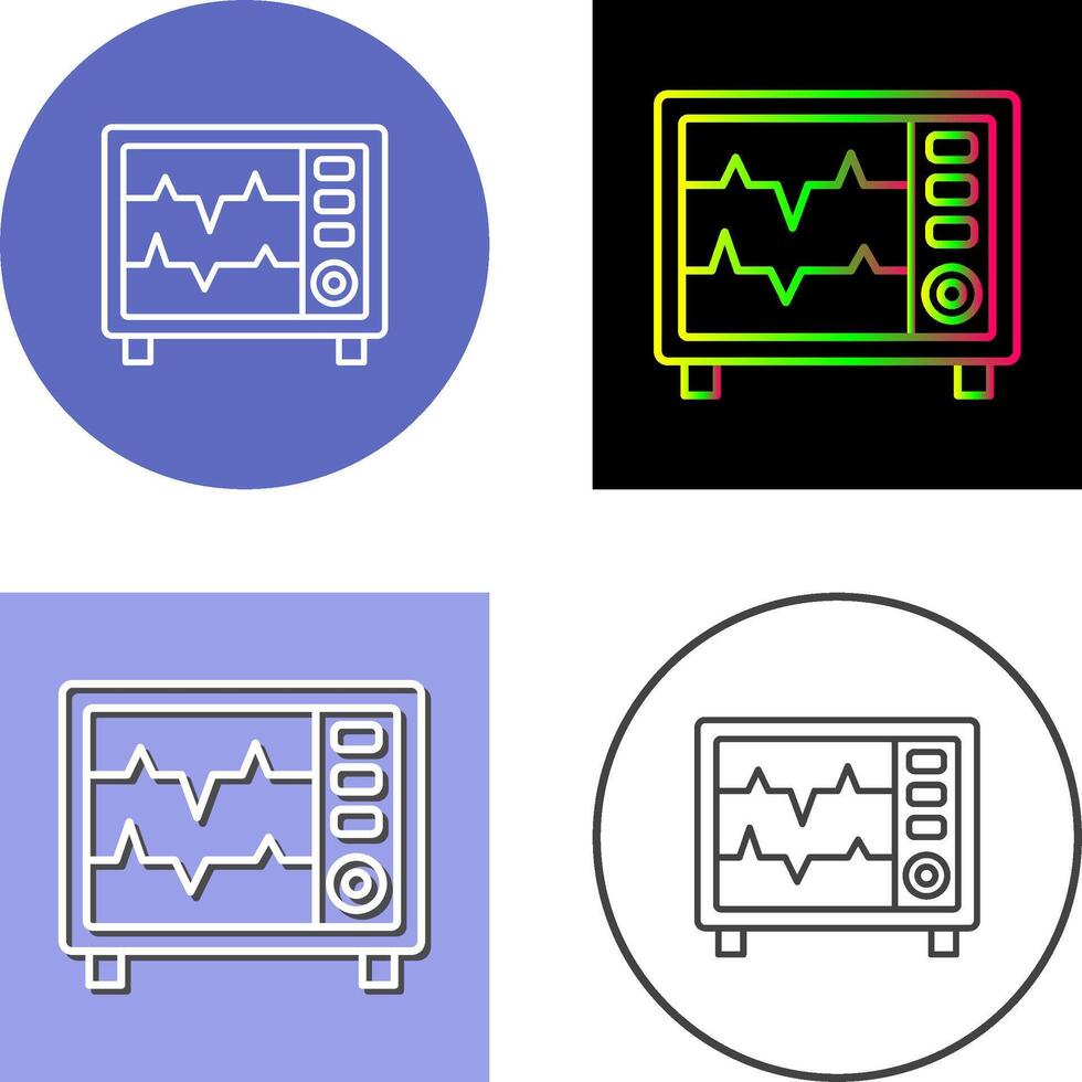 Heart Rate Monitor Icon Design vector