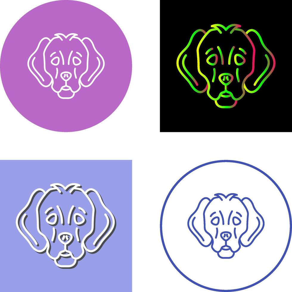 Dog Icon Design vector