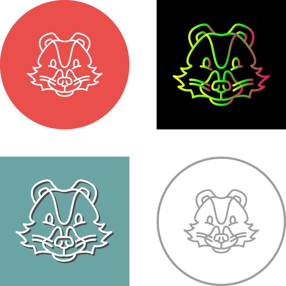 Skunk Icon Design vector