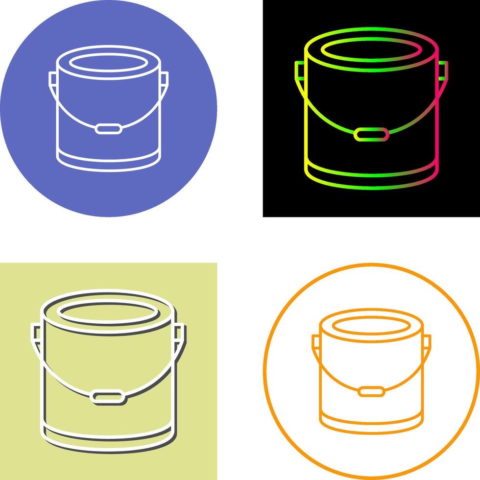 Paint Bucket Icon Design vector