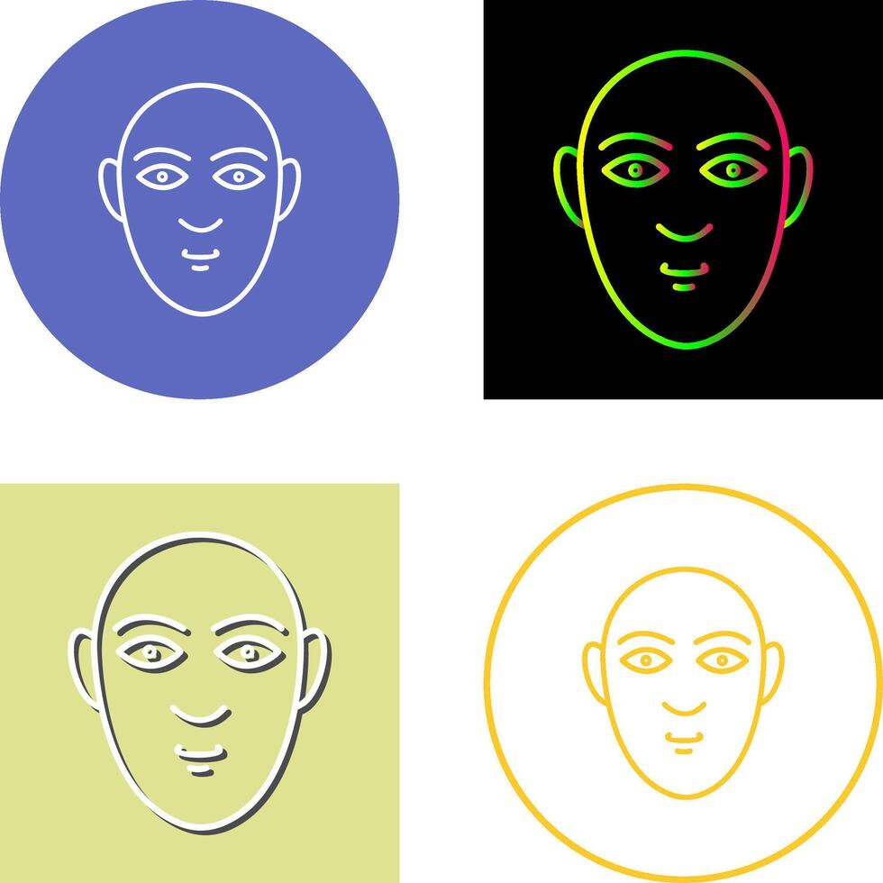 Human Face Icon Design vector