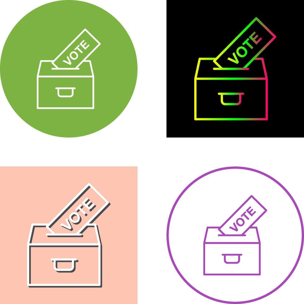 Casting Vote Icon Design vector