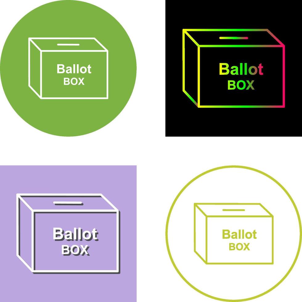 Ballot Box Icon Design vector