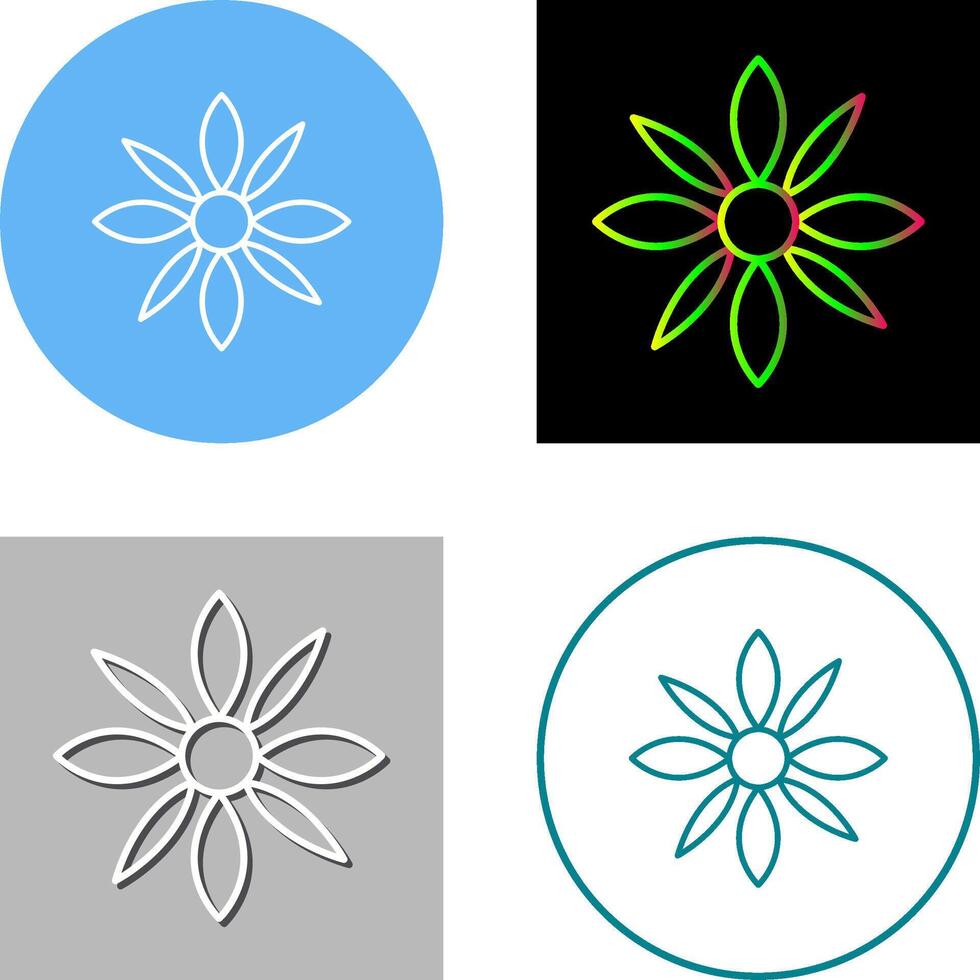 Flower Icon Design vector