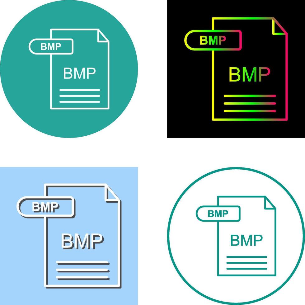 BMP Icon Design vector