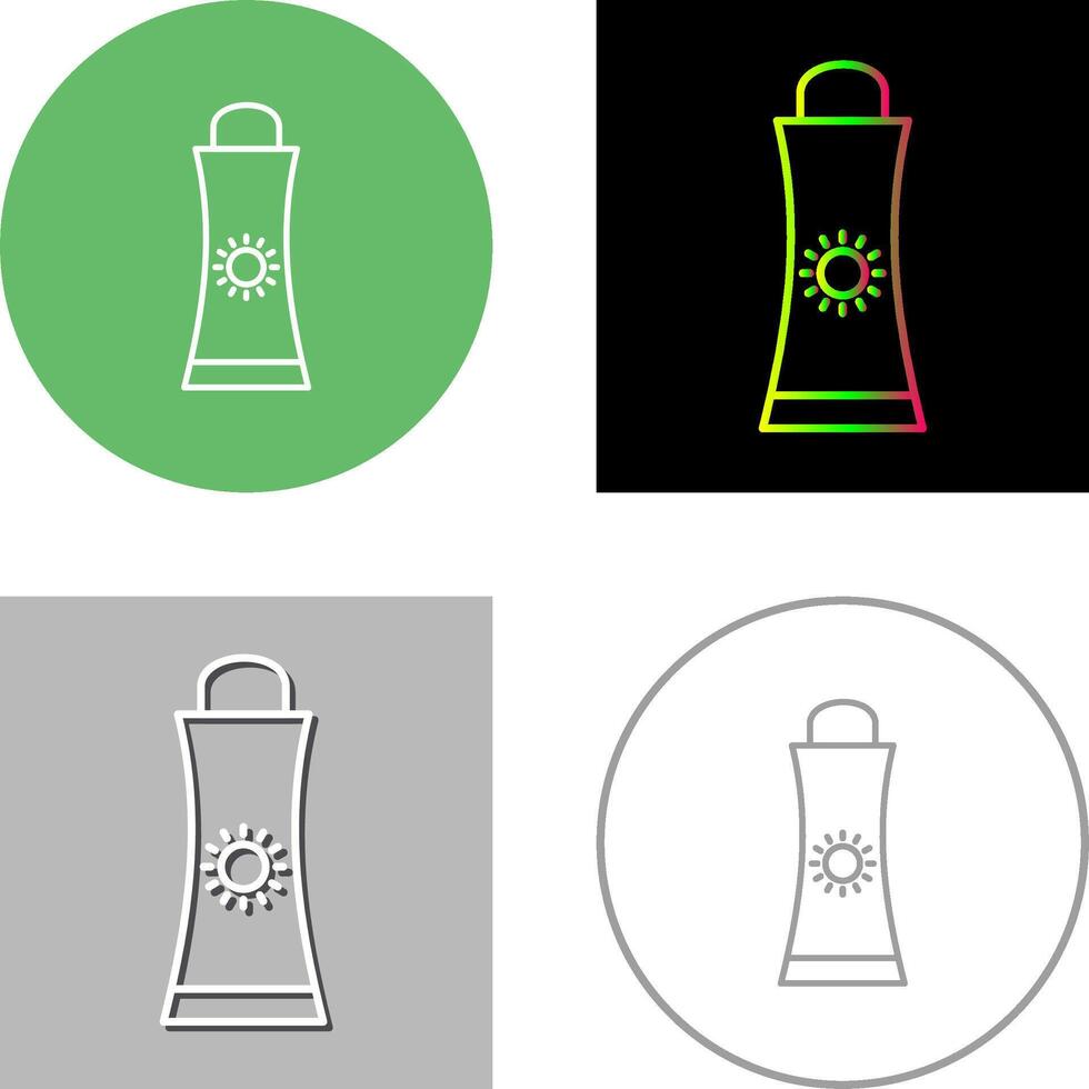 Sunblock Cream Icon Design vector