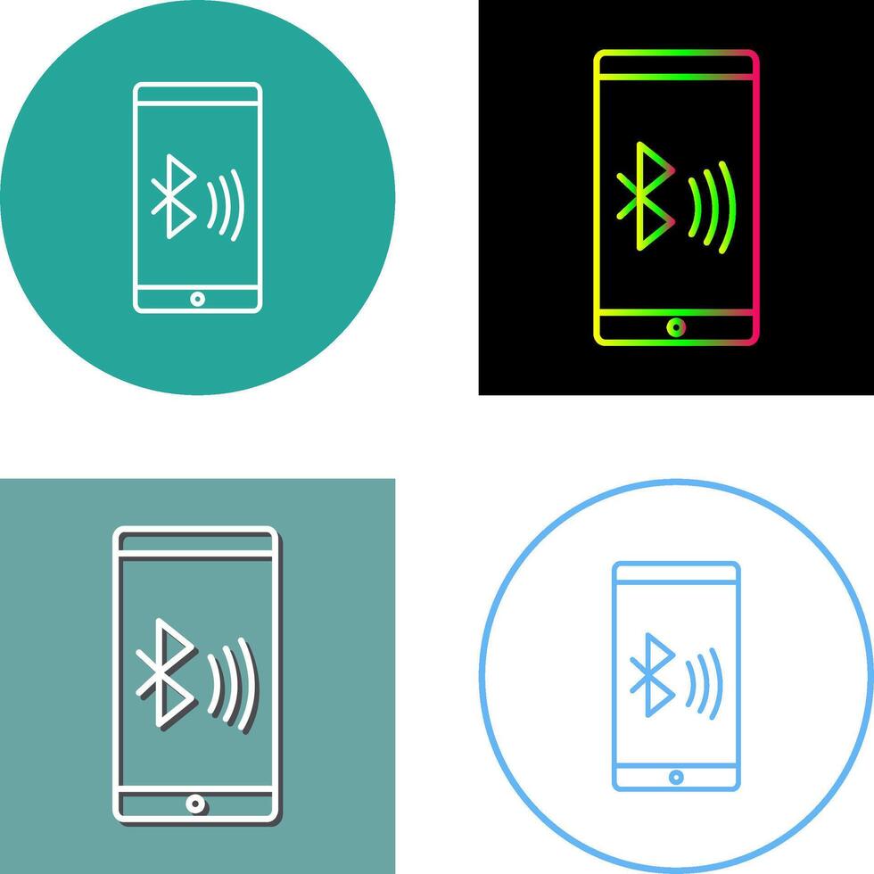 Connected Device Icon Design vector